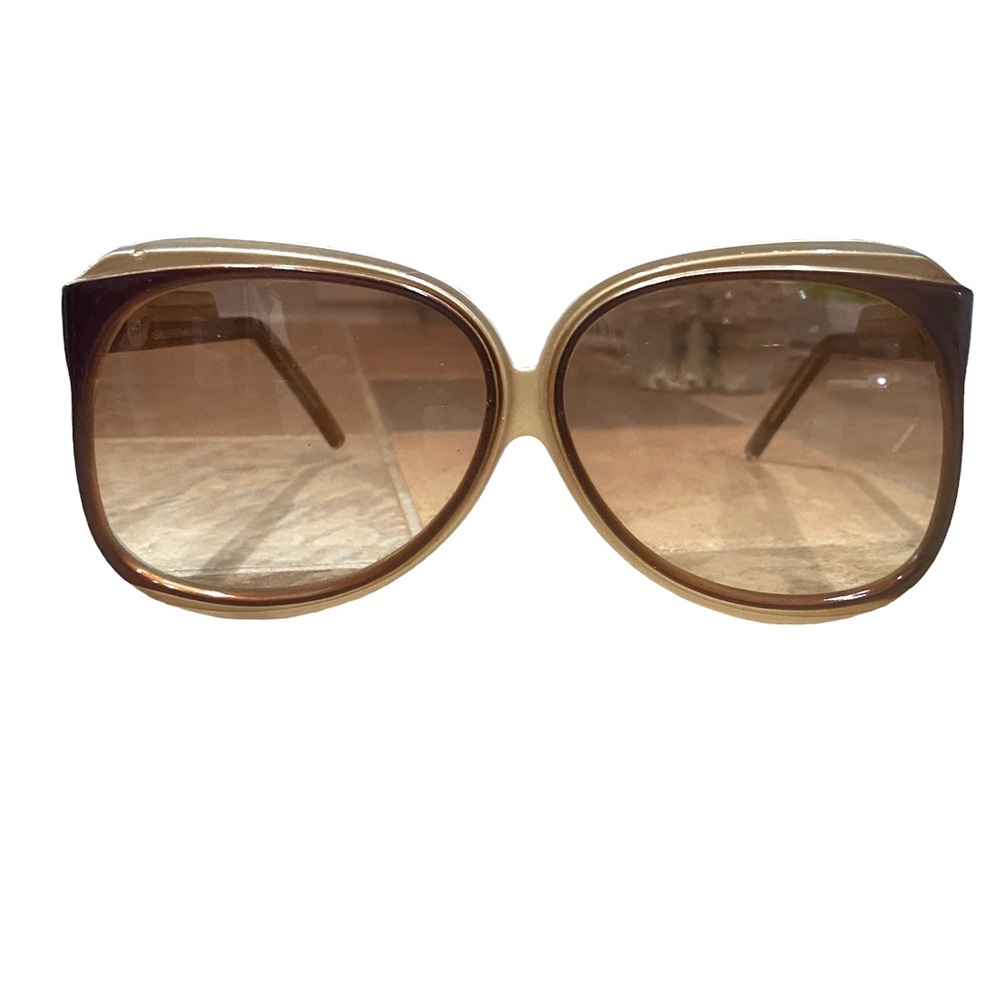 Vintage Balenciaga Paris Oversized Sunglasses 7965 Brown France 70s 80s Designer